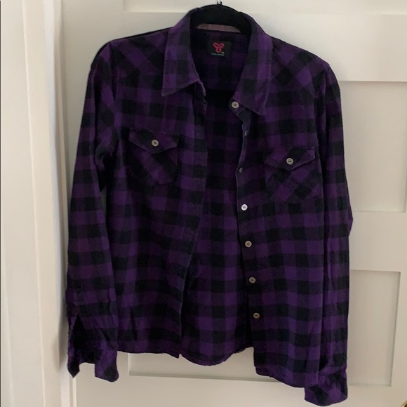TNA Plaid Button Up - Picture 1 of 2